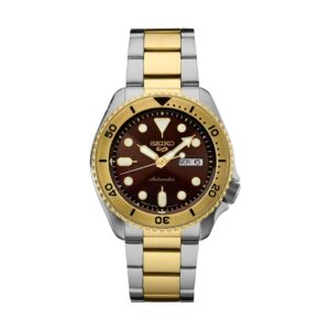 Swiss luxury watch with stainless steel band