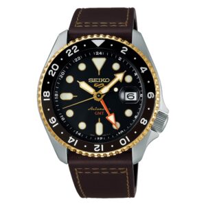Swiss luxury watch with stainless steel band