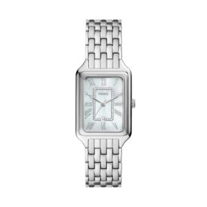Swiss luxury watch with stainless steel band