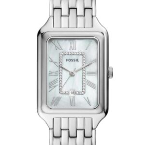Swiss luxury watch with stainless steel band