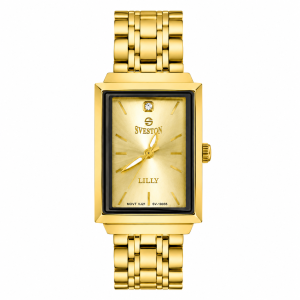 Swiss luxury watch with stainless steel band