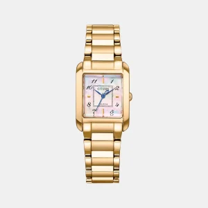 Swiss luxury watch with stainless steel band