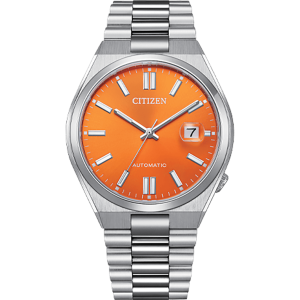Swiss luxury watch with stainless steel band