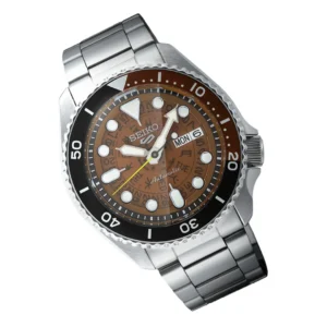 Swiss luxury watch with stainless steel band
