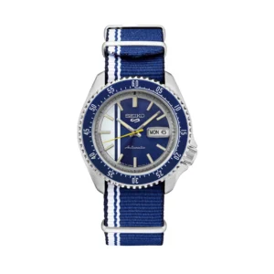 Swiss luxury watch with stainless steel band