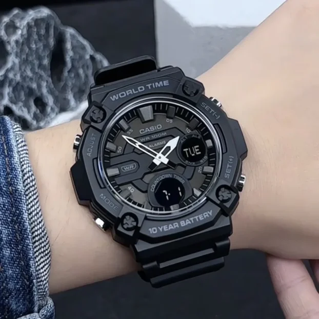 Timezone Oman – Luxury Watches, Swiss Timepieces & Smartwatches CASIO AEQ120W-1B - Image 3