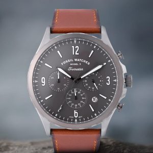 Swiss luxury watch with stainless steel band