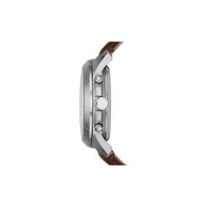 Swiss luxury watch with stainless steel band