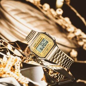 Swiss luxury watch with stainless steel band