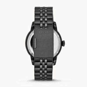 Swiss luxury watch with stainless steel band