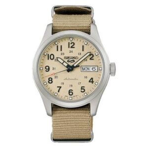 Swiss luxury watch with stainless steel band