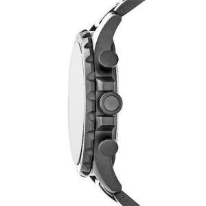 Swiss luxury watch with stainless steel band