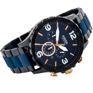 Swiss luxury watch with stainless steel band