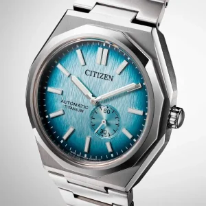 Swiss luxury watch with stainless steel band