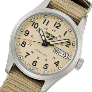 Swiss luxury watch with stainless steel band