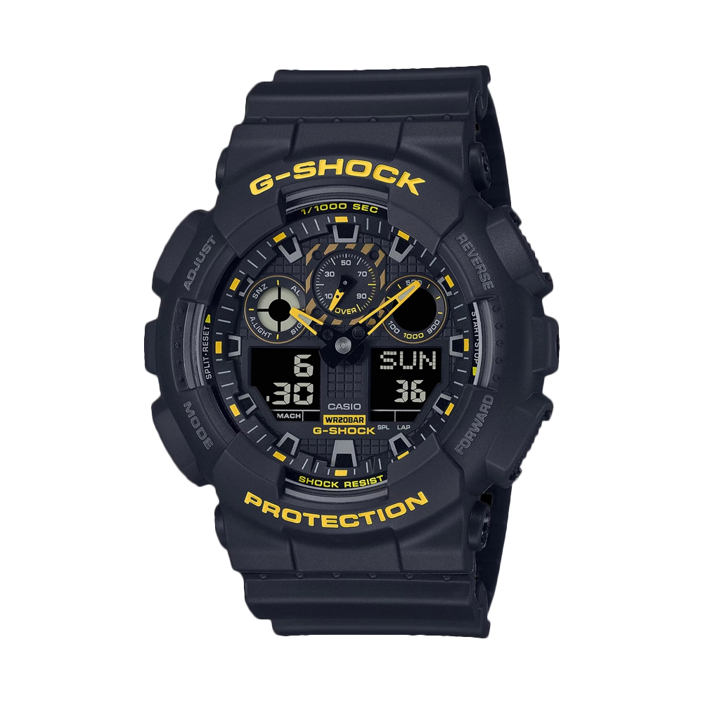 CASIO G-SHOCK GA 100CY-1A DIGITAL ANALOG WATCH