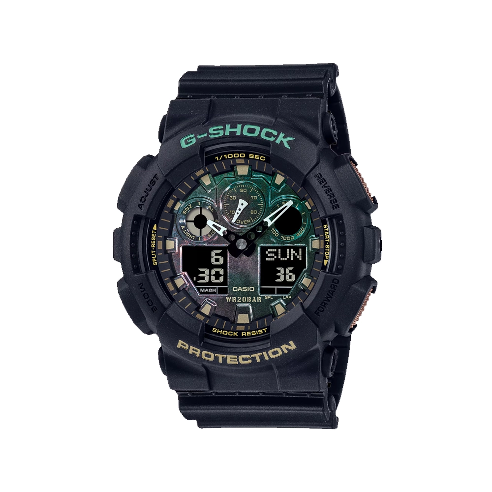 CASIO G-SHOCK GA100RC-1A DIGITAL ANALOG WATCH