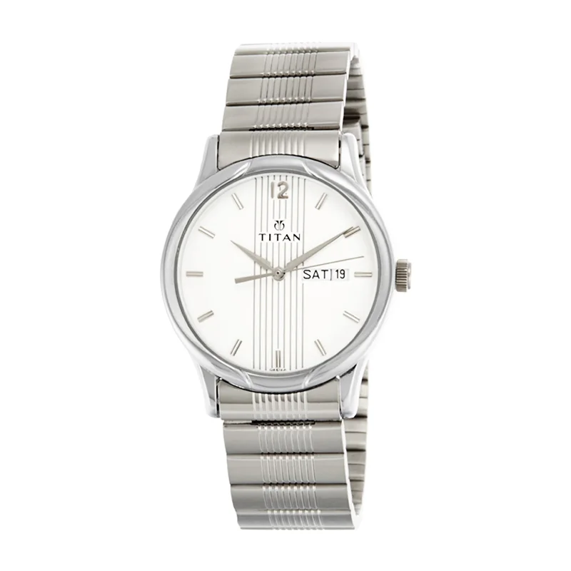 TITAN NP1580SM03 KARISHMA STAINLESS STEEL ANALOG WATCH FOR MEN