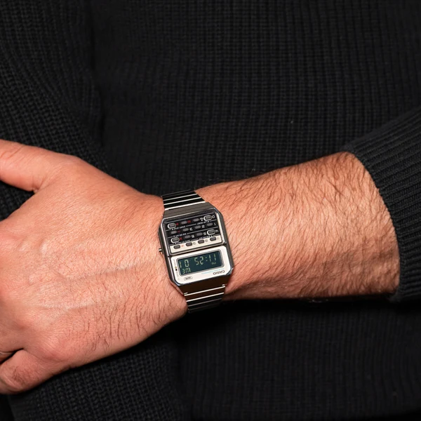 Timezone Oman – Luxury Watches, Swiss Timepieces & Smartwatches CASIO CALCULATOR WATCH CA500WE-7B - Image 3