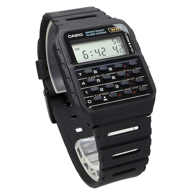 Timezone Oman – Luxury Watches, Swiss Timepieces & Smartwatches CASIO CALCULATOR WATCH CA53W-1ZD - Image 4