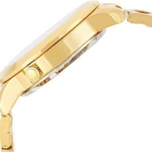 Swiss luxury watch with stainless steel band