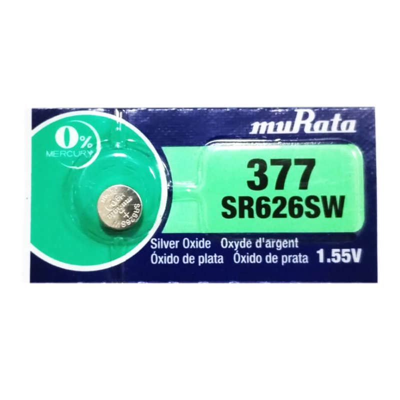 MuRata 377 Battery (SR626W) Watch Battery 1.55V