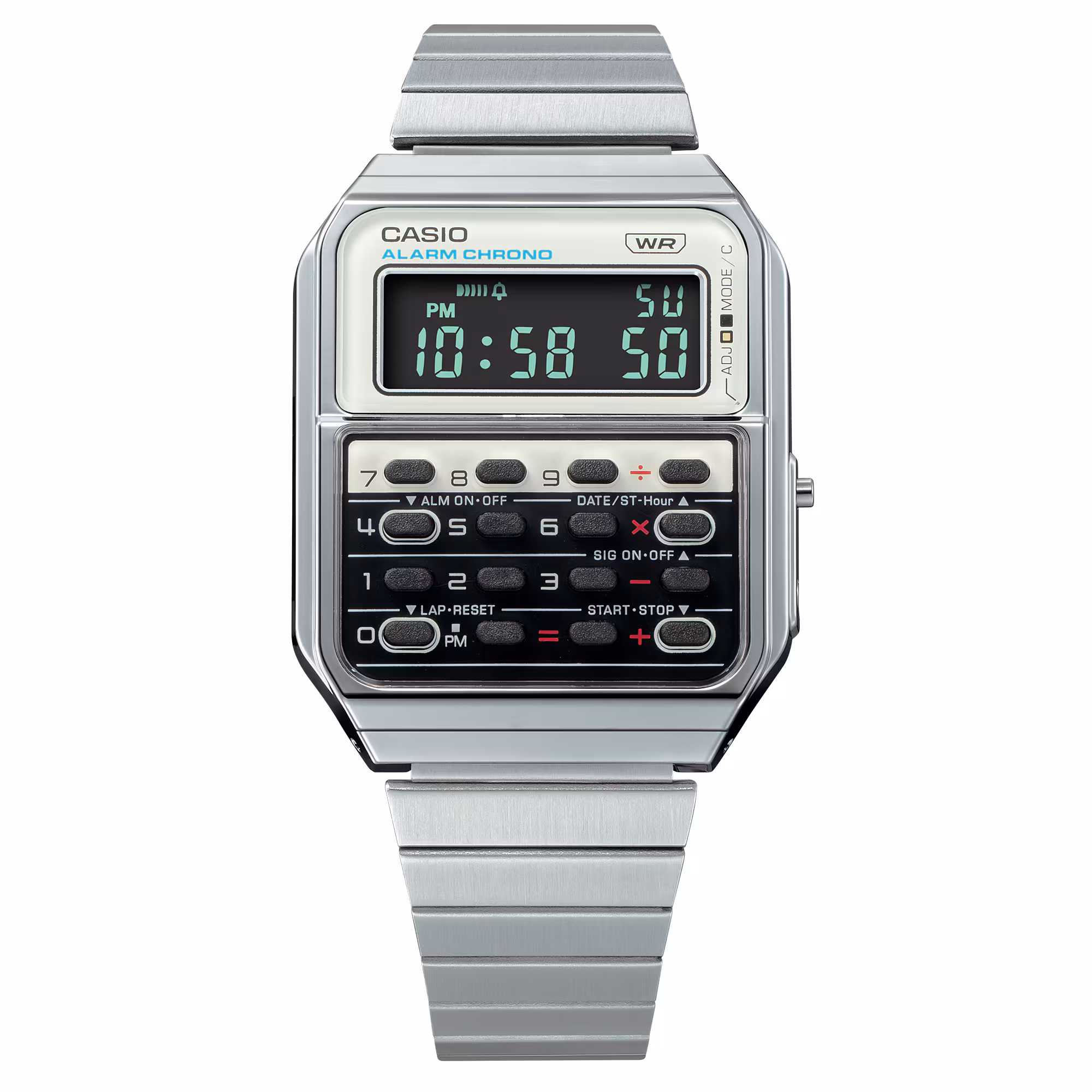 Timezone Oman – Luxury Watches, Swiss Timepieces & Smartwatches CASIO CALCULATOR WATCH CA500WE-7B - Image 2