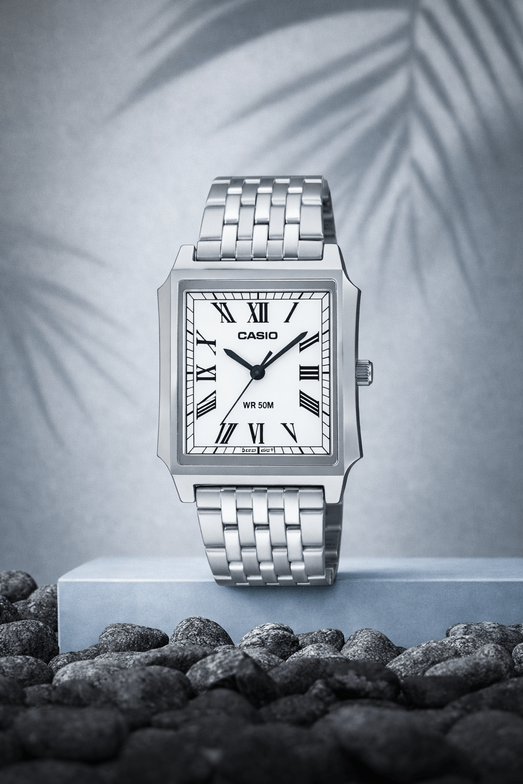 CASIO MTP-B190D-7BV SILVER VINTAGE MODEL