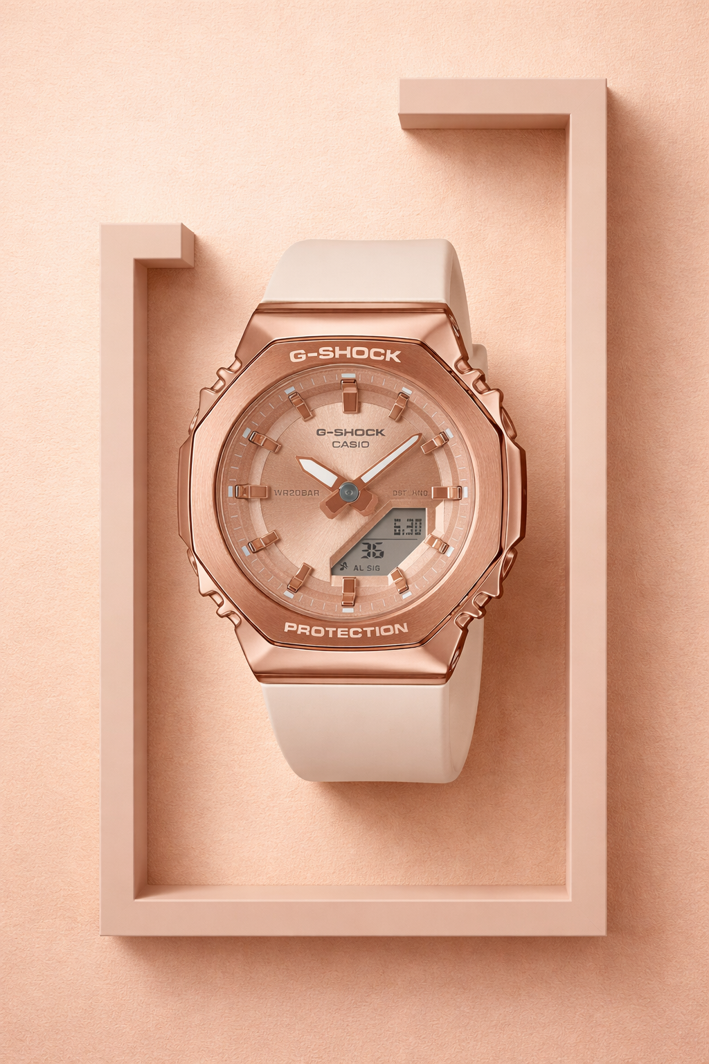 CASIO G-SHOCK GMS2110PG-4A PEACH DIAL