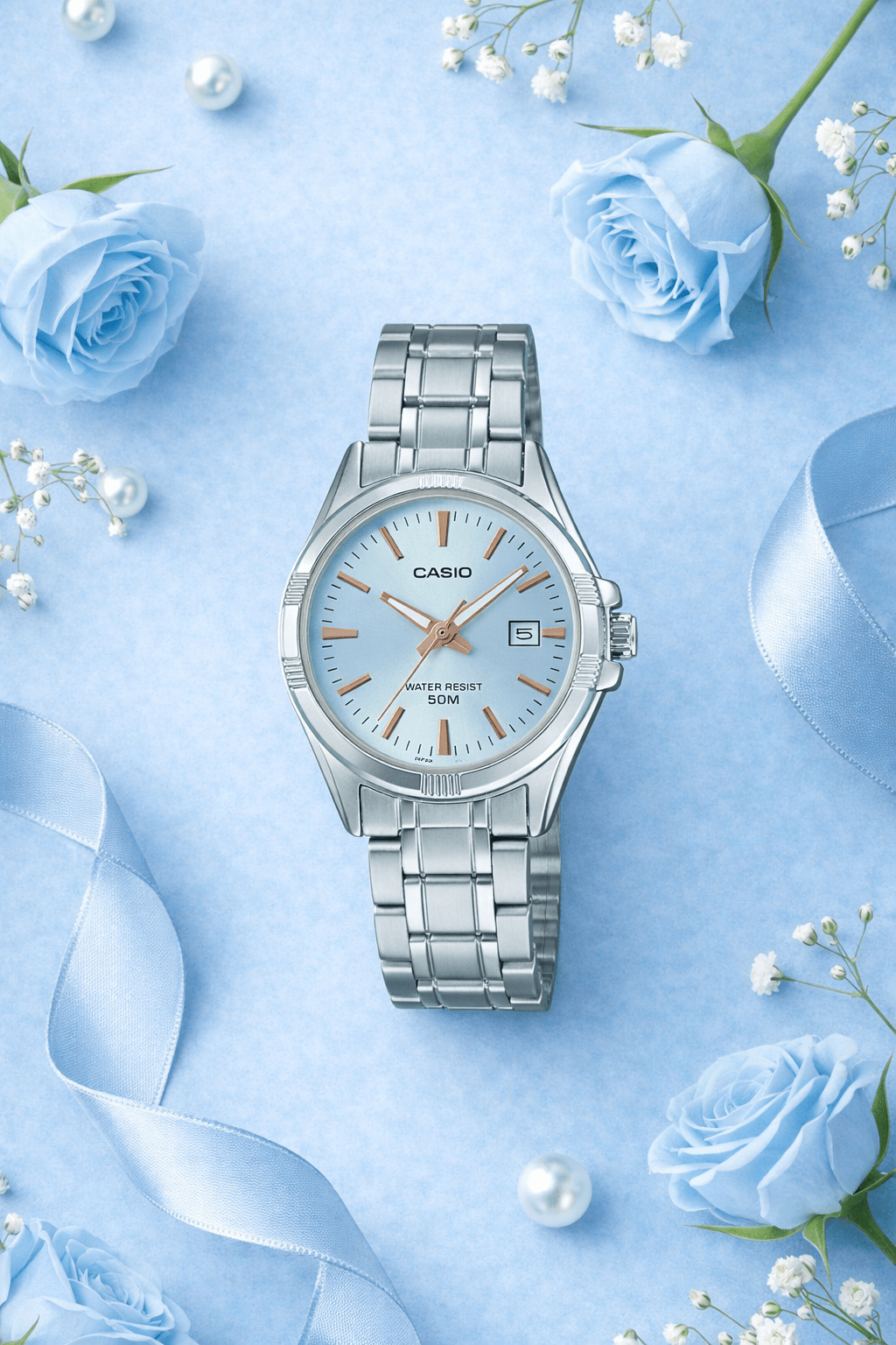 CASIO LTP1308D-2A BLUE LADIES WATCH