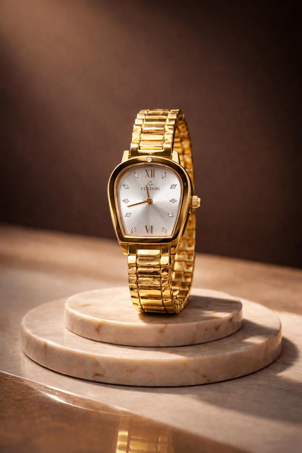 FITRON 6072 SILVER DIAL LADIES WATCH