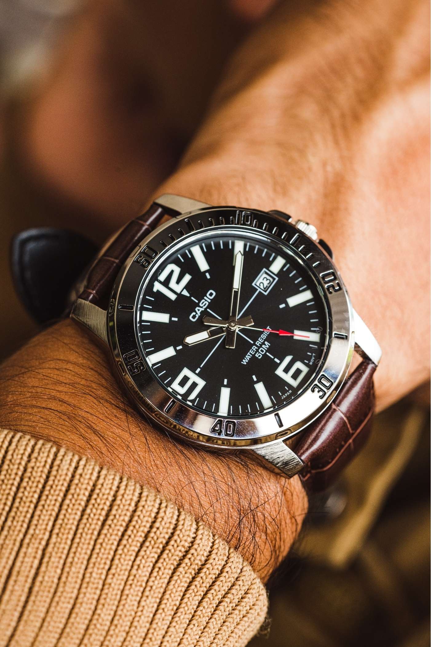 CASIO MTPVD01L-1BV BROWN SHADE - Image 2