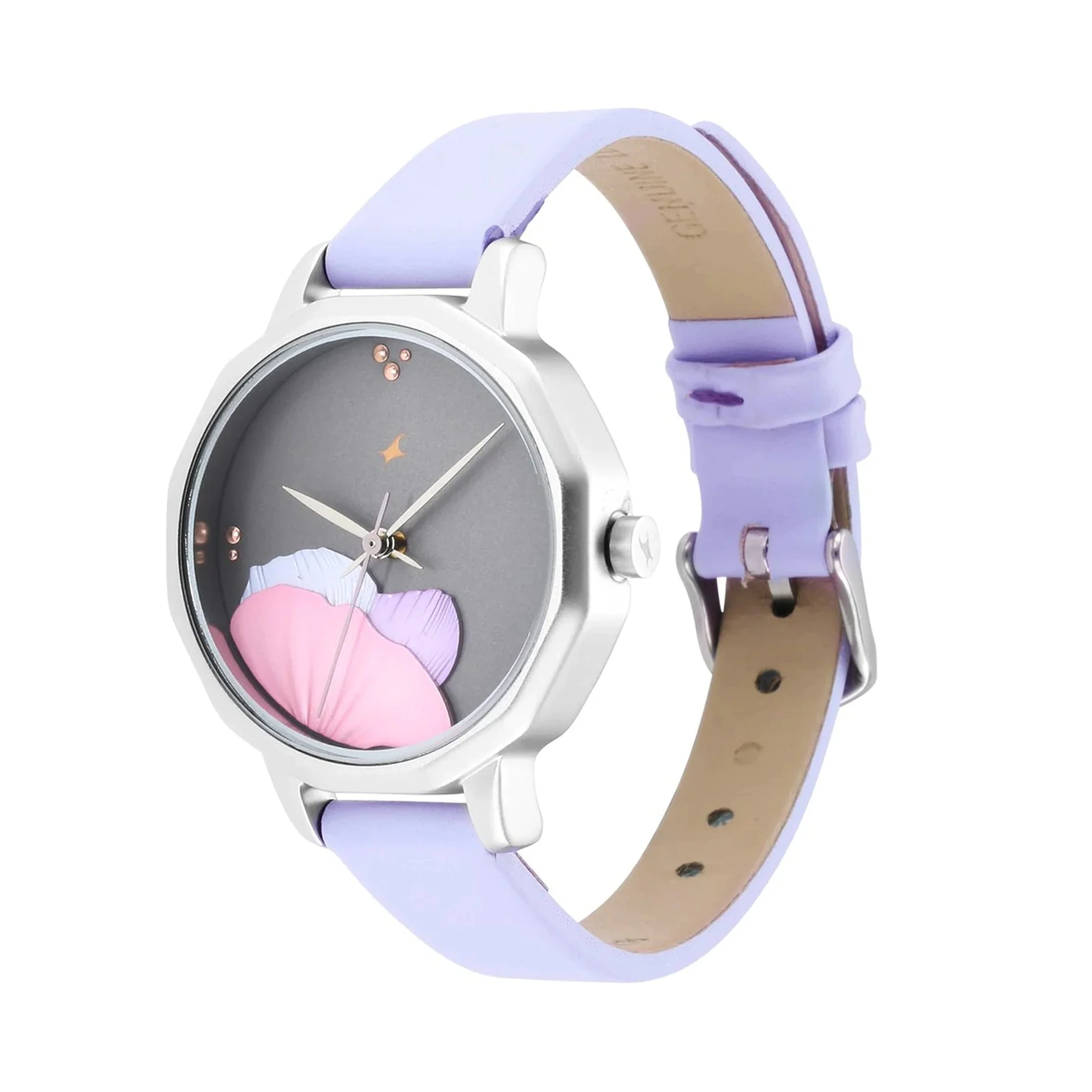 Fastrack 6259SL01 RETREAT PURPLE Leather Analog Women's Watch - Image 2
