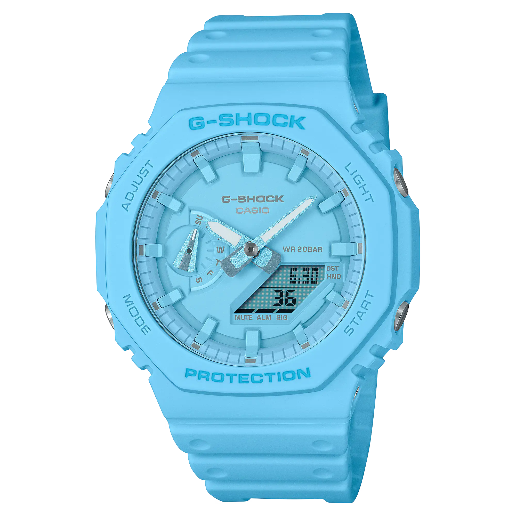 CASIO G-SHOCK GA2100-2A2 DIGITAL ANALOG WATCH