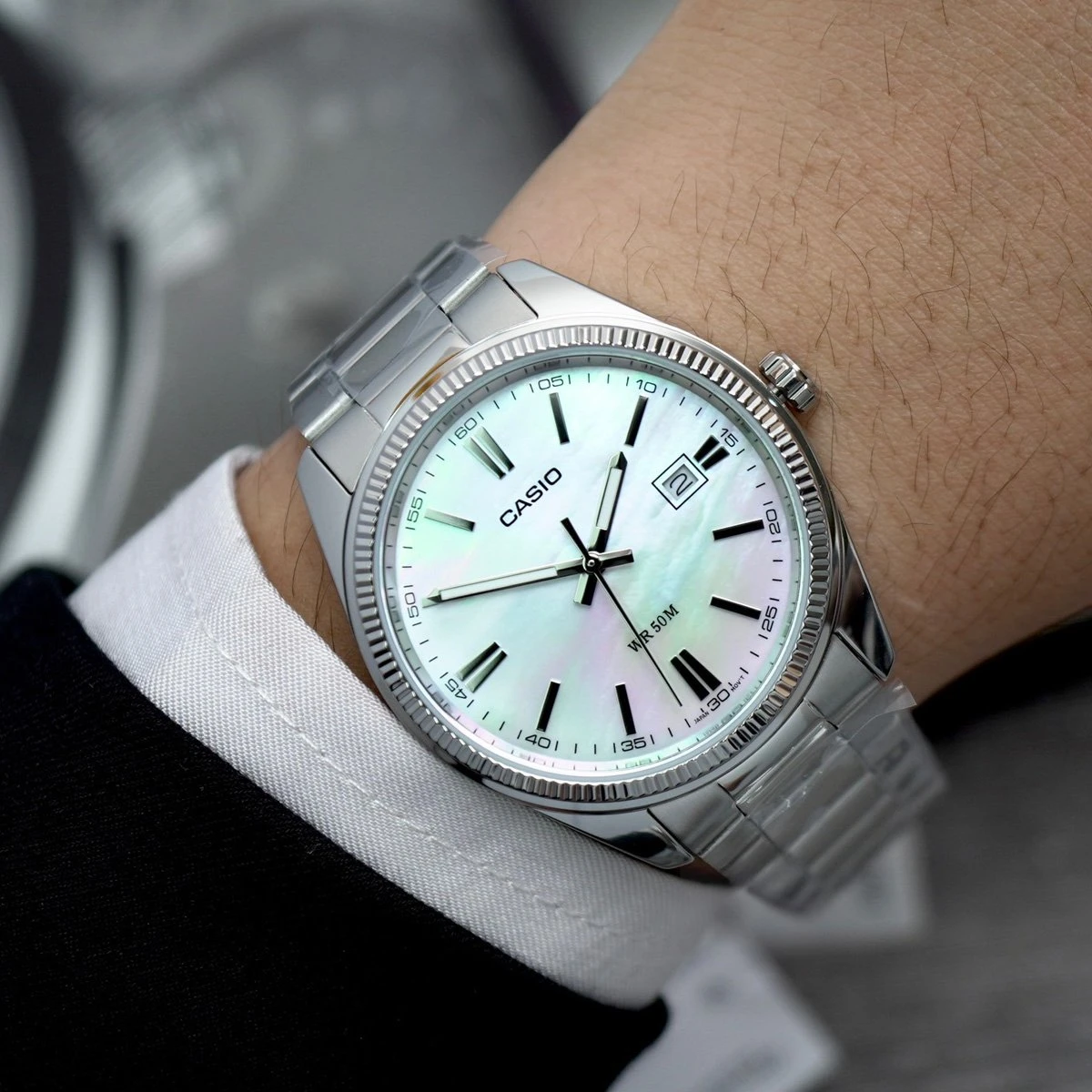 CASIO MTP1302DS-7A SKYBLUE DIAL - Image 2
