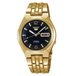 Swiss luxury watch with stainless steel band