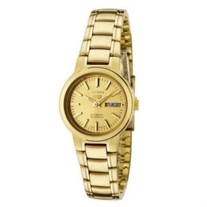 Swiss luxury watch with stainless steel band
