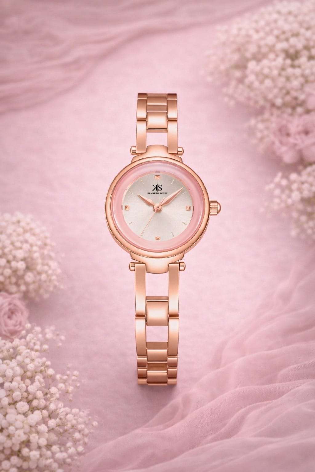 KENNETH SCOTT 23516 ROSE GOLD DIAL
