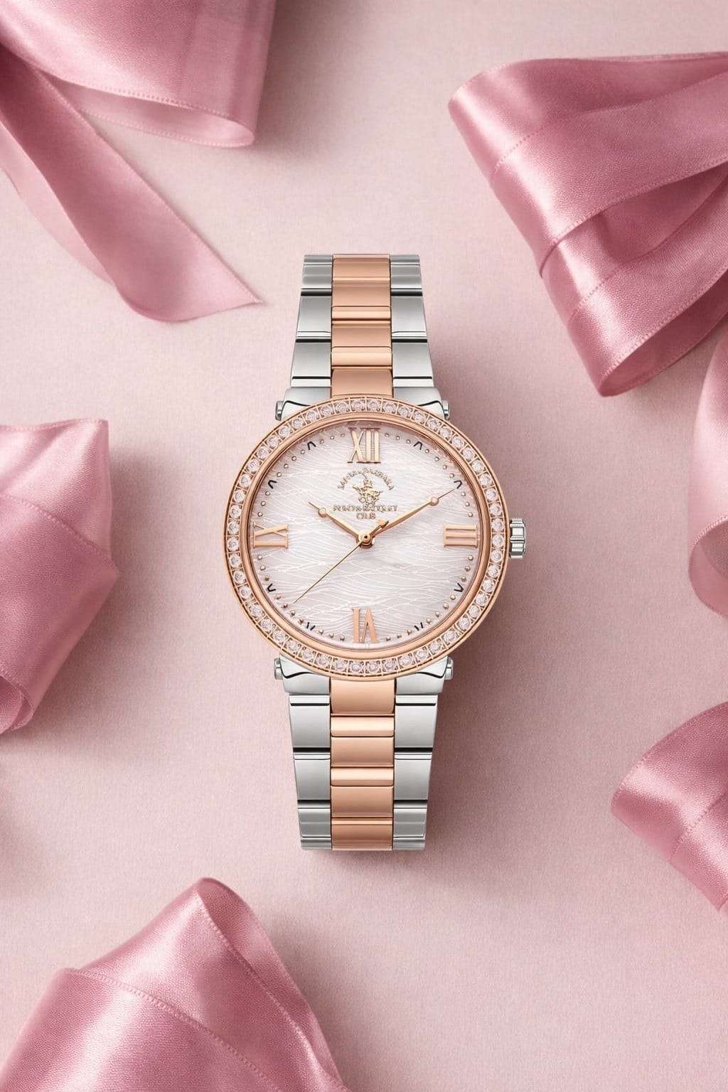 SANTA BARBARA POLO & RACQUET CLUB ROSE GOLD WATCH SB POLOCLUB 1105535