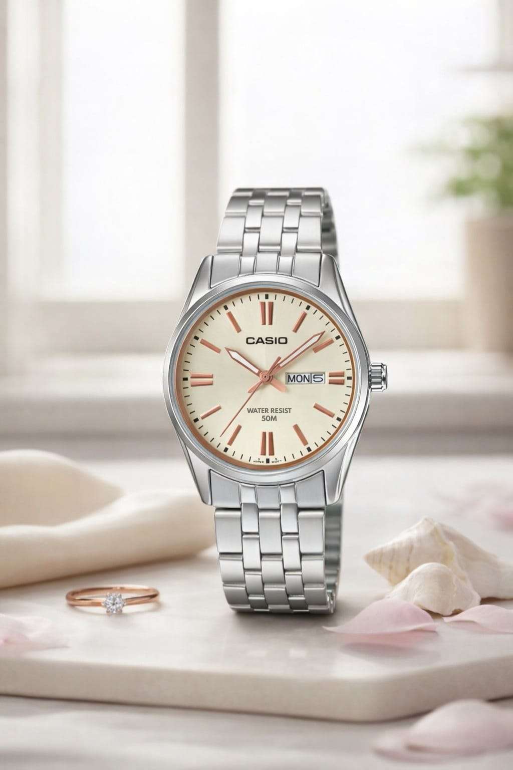 CASIO LTP1335D-9A YELLOW DIAL