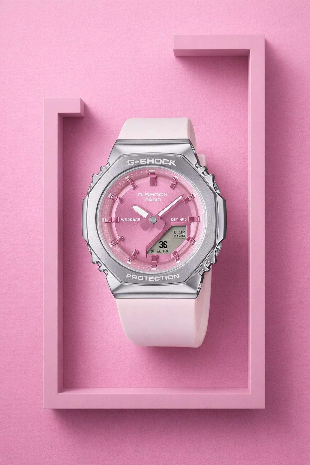 CASIO G-SHOCK GMS2110-7A6 PINK DIAL