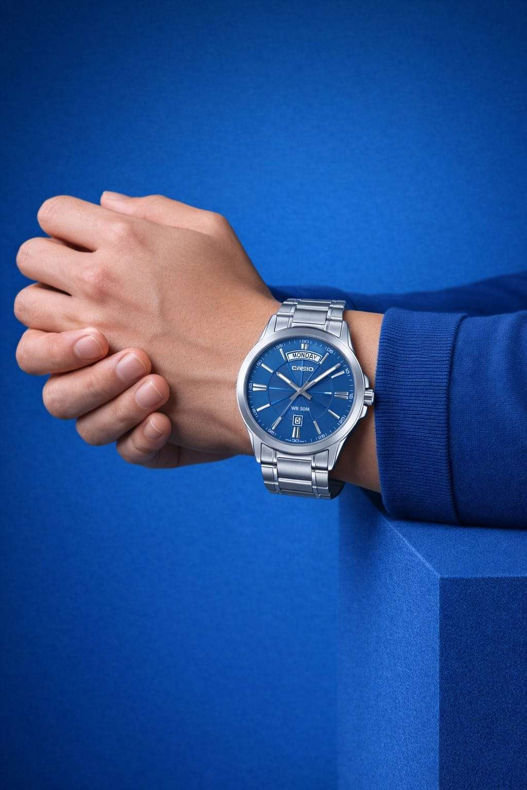 CASIO MTP1381D-2A BLUE DIAL