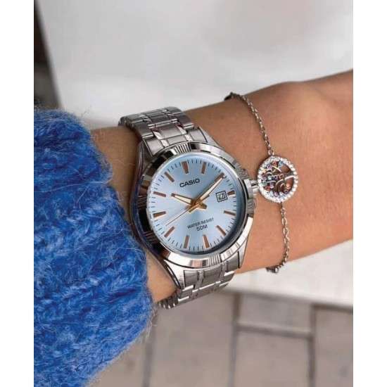 CASIO LTP1308D-2A BLUE LADIES WATCH - Image 2