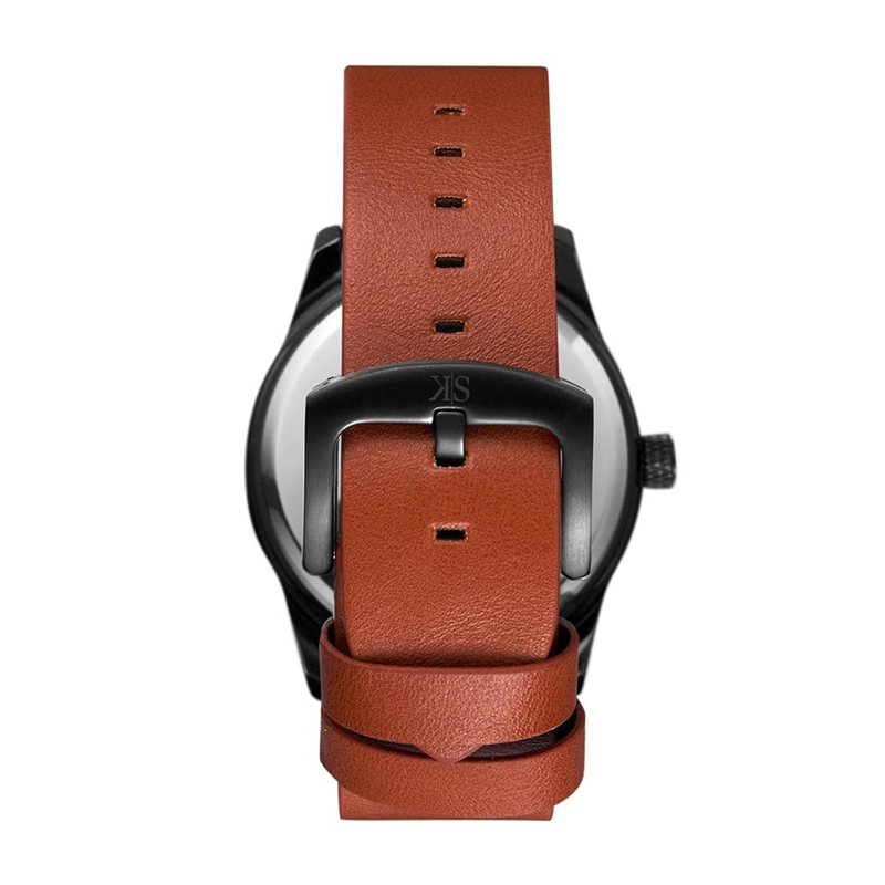 KENNETH SCOTT K22006-BLEB MEN'S ANALOG LEATHER WATCH - Image 3