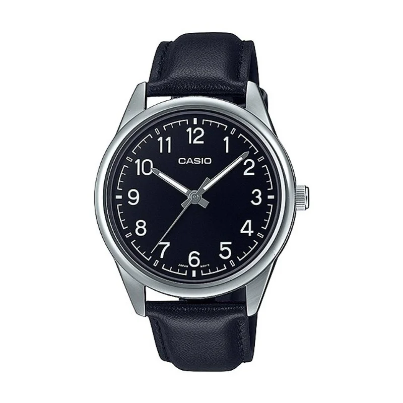 CASIO MTP-V005L-1B4 LEATHER MEN'S WATCH
