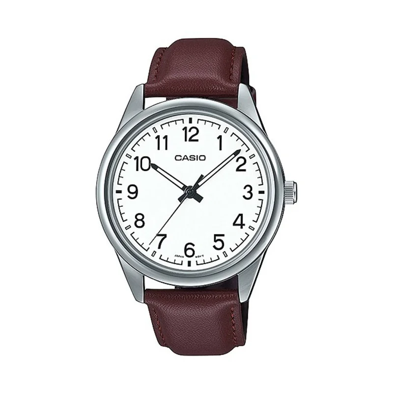 CASIO MTP-V005L-7B4 LEATHER ANALOG MEN'S WATCH