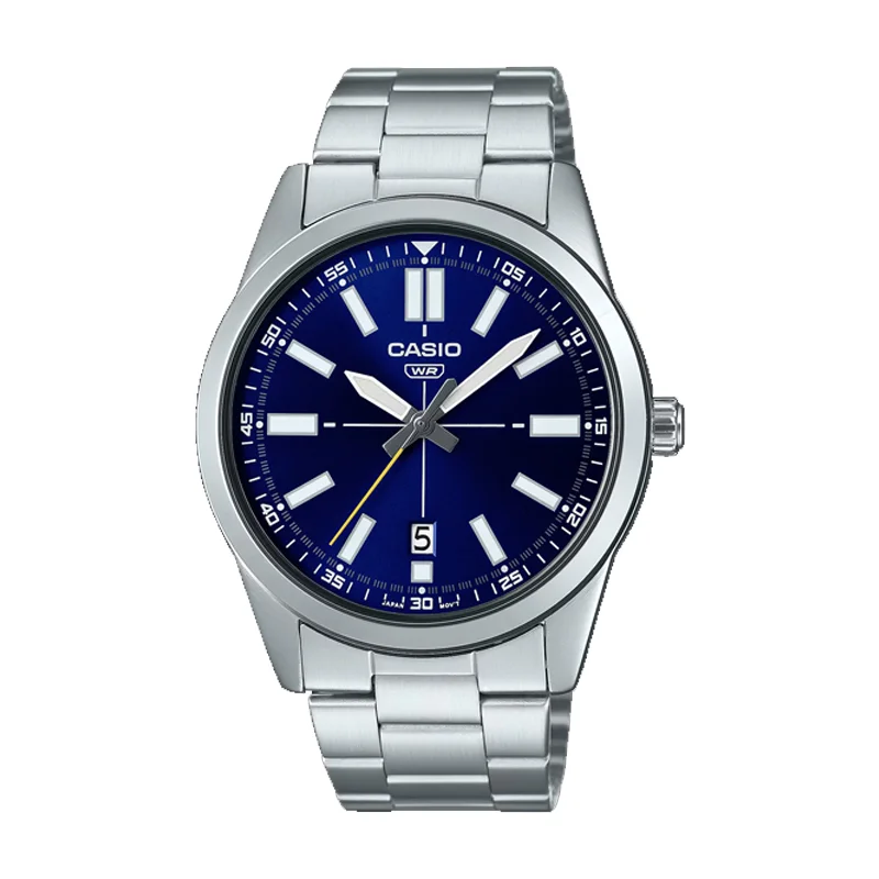 CASIO MTP-VD02D-2E ORIGINAL ANALOG MEN'S STAINLESS STEEL WATCH