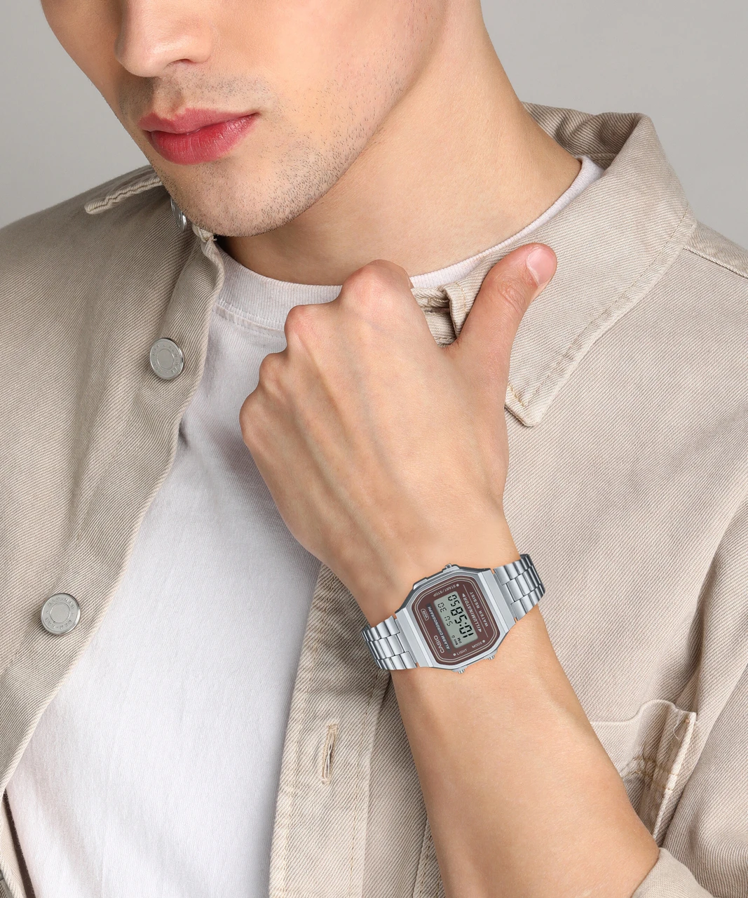 CASIO A168WA-5A BROWN DIAL - Image 2