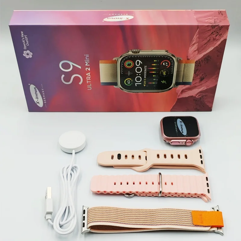 X-INOVA S9 ULTRA 2 MINI SMARTWATCH WITH 3 PAIRS STRAP - Image 3
