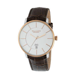 BLADE Sphere Shell 3650G1UWO SS & Leather Day-Date Men's Watch